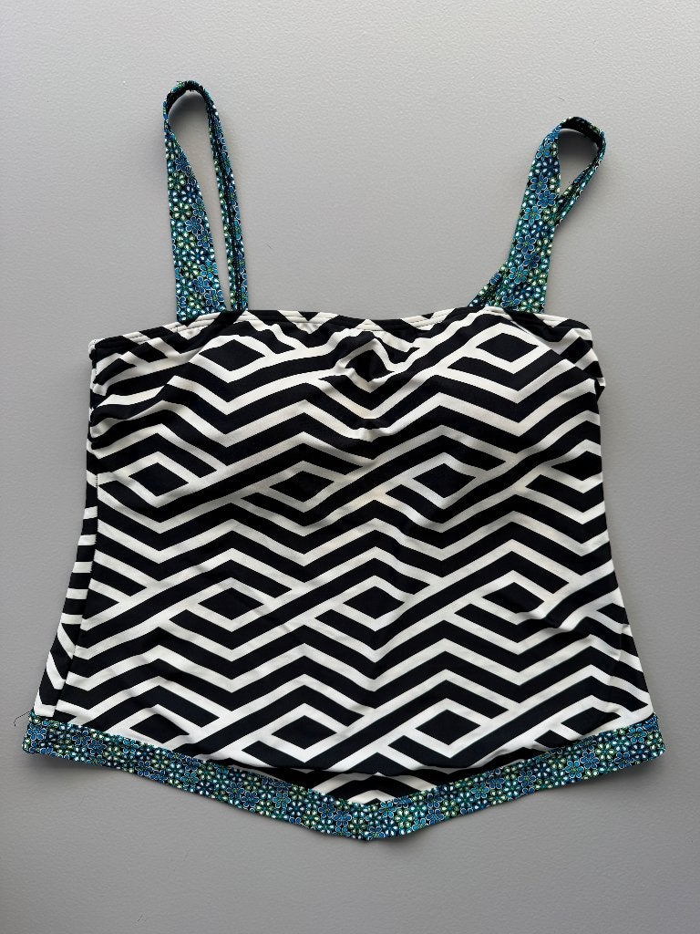 zwart wit tankinitop maat 44, Kleding | Dames, Badmode en Zwemkleding, Ophalen, Wit