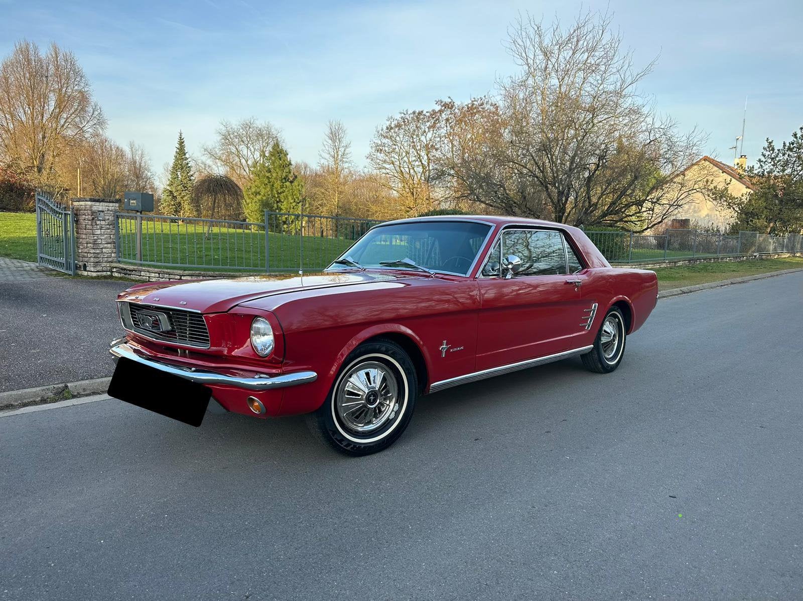 Magnifique Ford Mustang 1966 6 Cyl boîte mécanique, Autos, Rouge, Achat, Boîte manuelle, Particulier