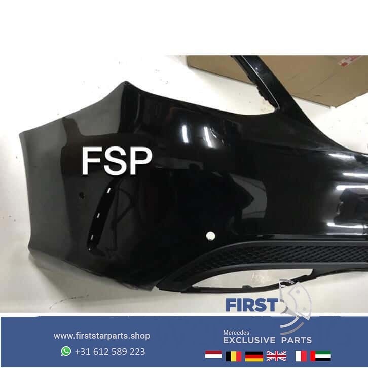 W205 AMG Achterbumper Mercedes C Klasse 2018 + diffuser PDC, Arrière, Utilisé, -, -