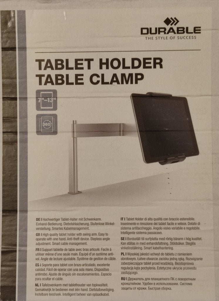 Durable Support Tablette, Enlèvement, Neuf