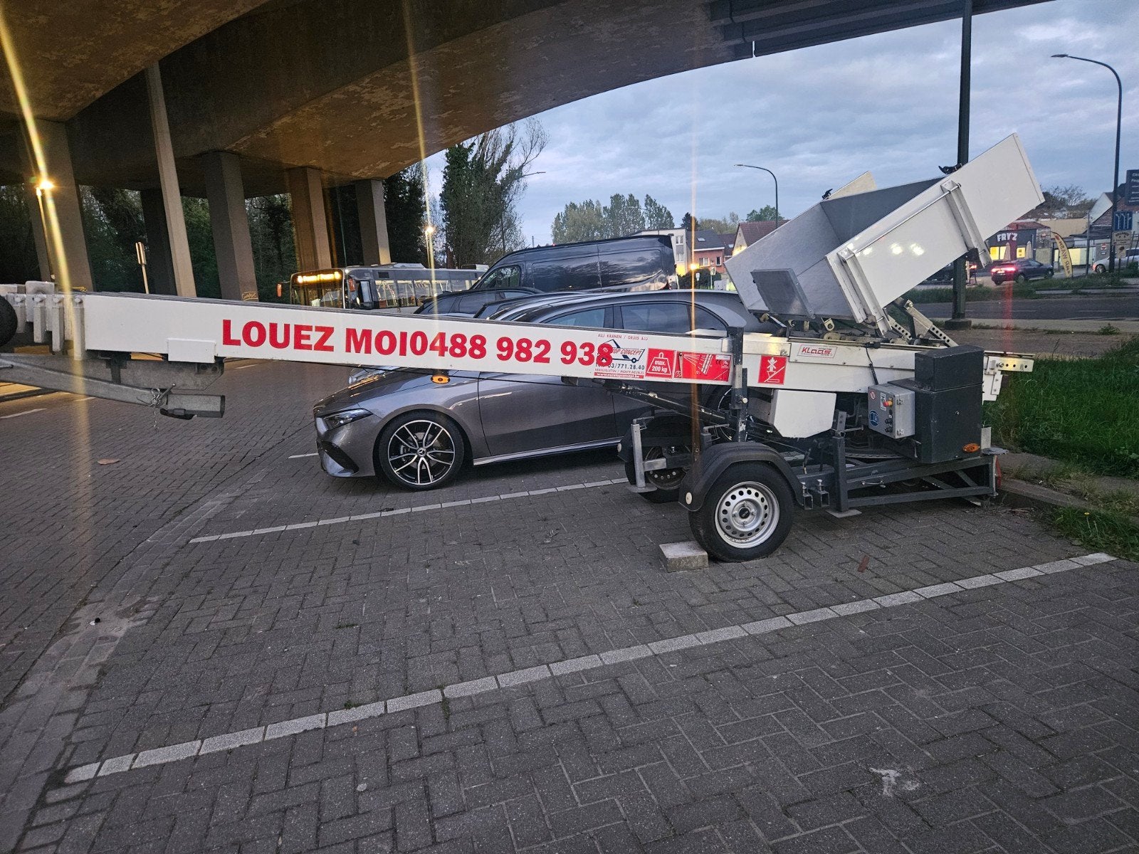 vend lift remorque demenagement, Ophalen