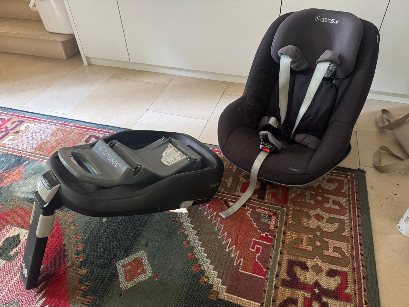 Maxicosi pearl met basis, Kinderen en Baby's, Autostoeltjes, Ophalen, Gebruikt, 9 t/m 18 kg, Slaapstand
