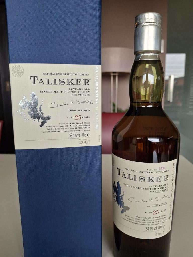 Talisker 25years, Ophalen