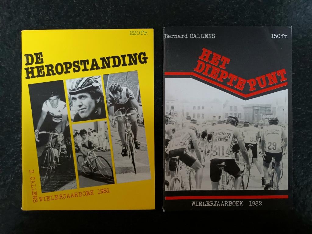 Wielerjaarboeken 1981 en 1982 (2 stuks), Verzenden, Zo goed als nieuw, Bernard Callens, Lopen en Fietsen