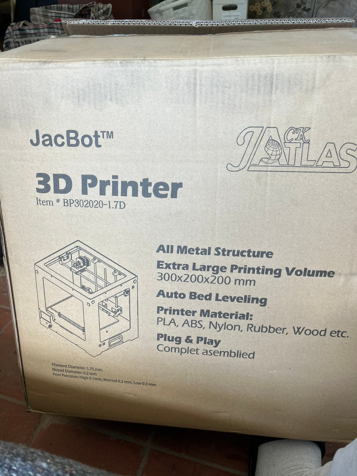 JacBot 3D Printer, Computers en Software, 3D Printers, Ophalen, Zo goed als nieuw