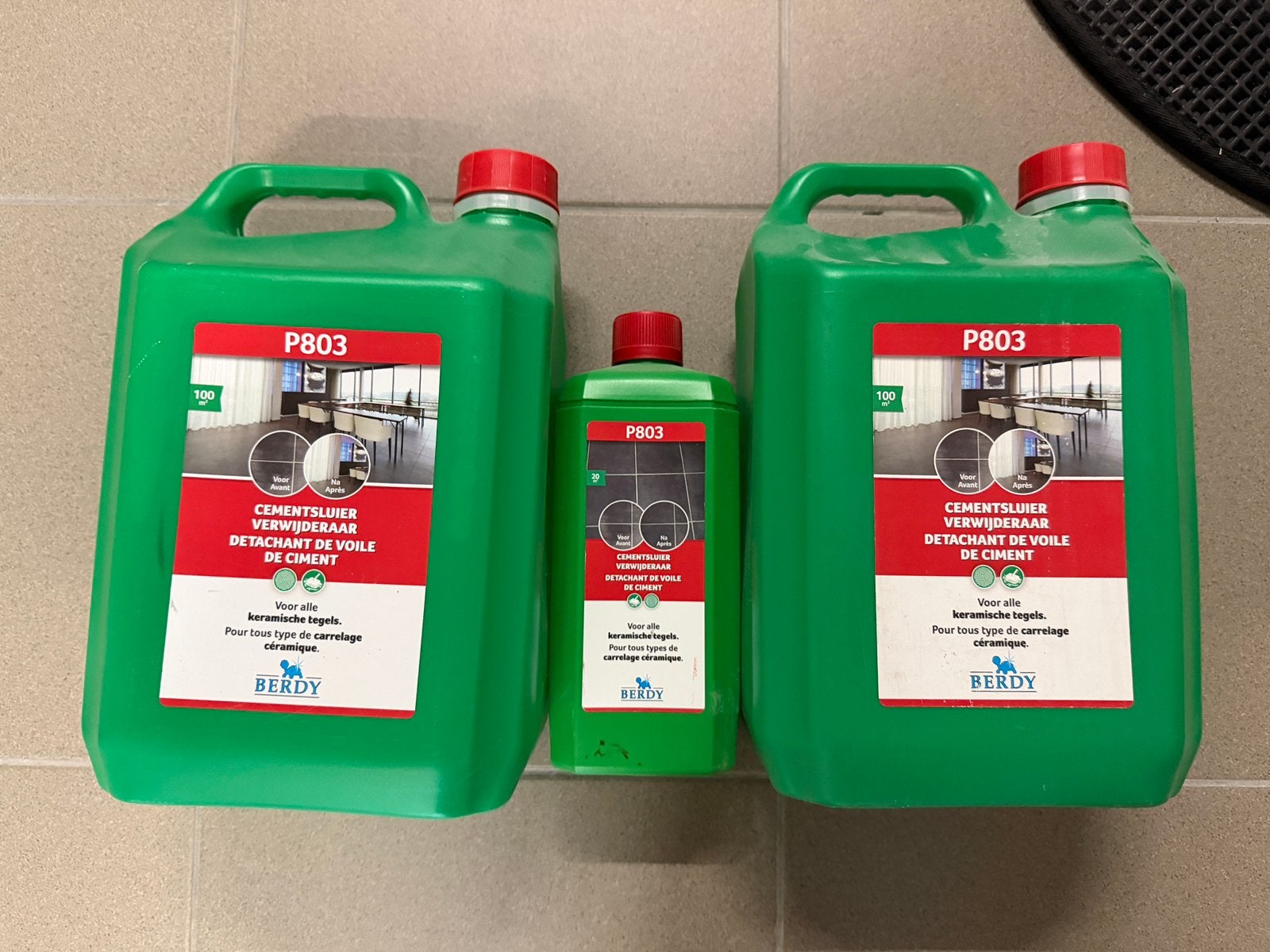 Cementsluierverwijderaar 11 liter, Ophalen