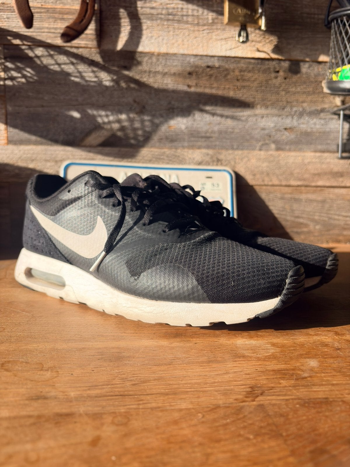 Nike Air Max Tavas Black White Running Shoes, Ophalen of Verzenden, Zo goed als nieuw