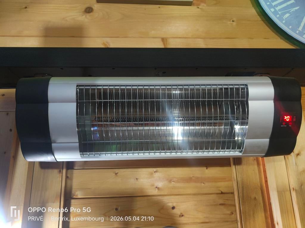 Chauffage électrique avec télécommande de 500 w à 1500 w, Neuf, Électrique, Enlèvement, Rotatif