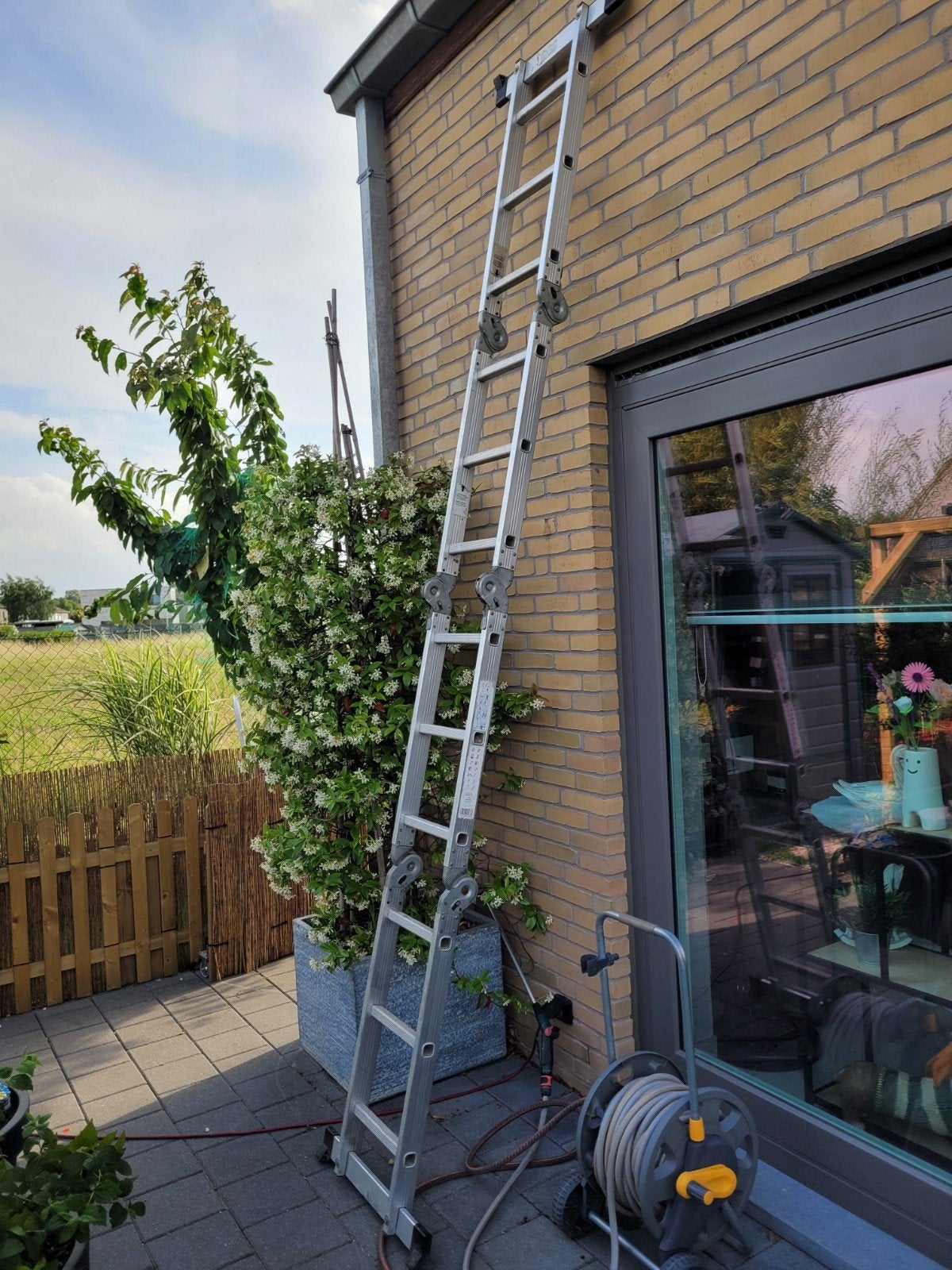 Opvouwbare ladder, Doe-het-zelf en Bouw, Ladders en Trappen, Ophalen, Gebruikt, Ladder, Opvouwbaar of Inschuifbaar
