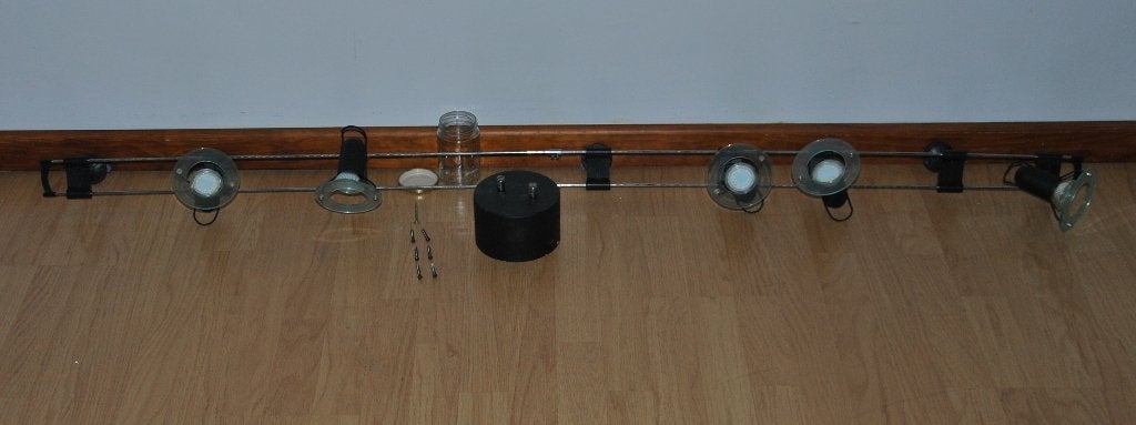 LICHTARMATUUR PLAFOND MET TRANSFO, laagspanning, Ophalen, Gebruikt