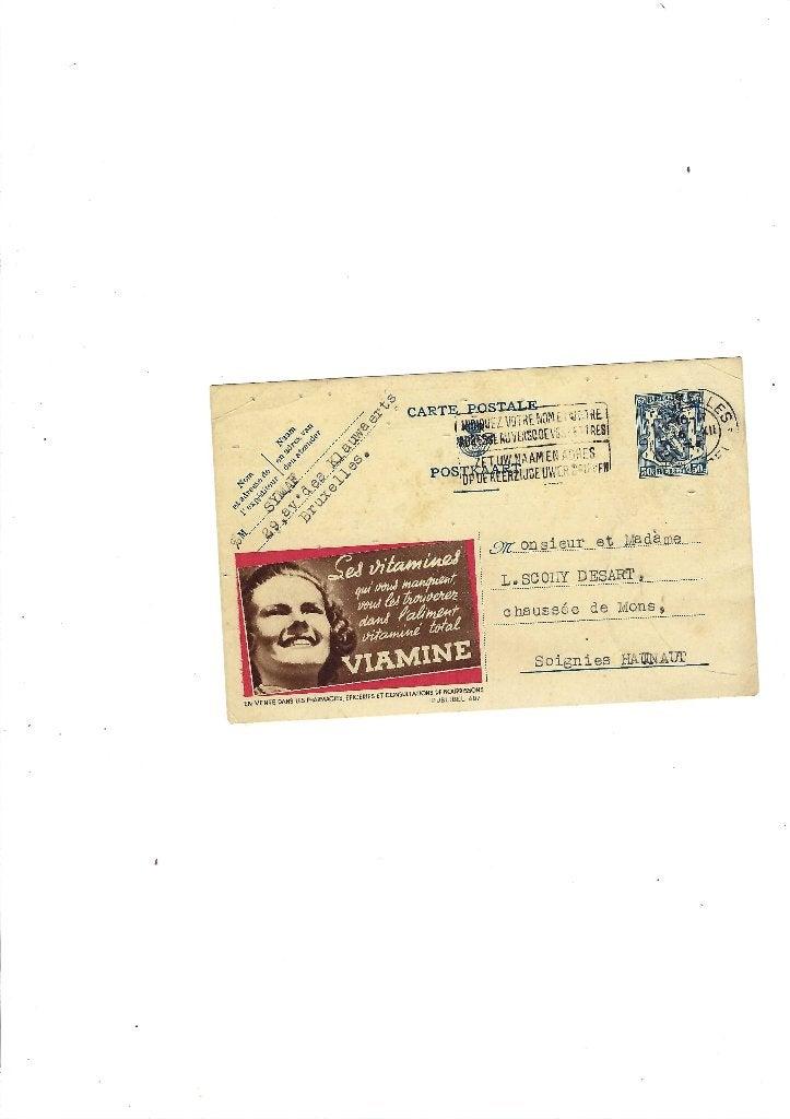 Carte postale Publibel  487, Collections, Envoi, Affranchie