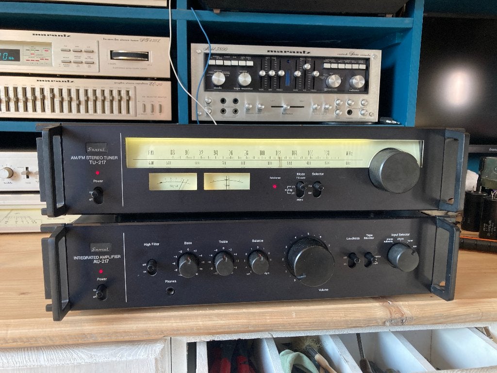 hele nette sansui combo AU-217 - TU-217, Audio, Tv en Foto, Overige merken, Refurbished, Ophalen of Verzenden, Minder dan 60 watt