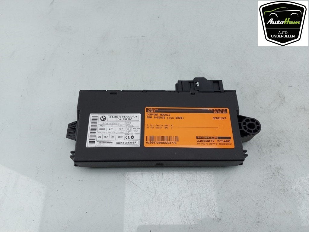 ORDINATEUR GESTION CONFORT BMW 3 serie (E90), Utilisé, BMW, Petuelring 130
80809  München, DE, Bayerische Motoren Werke AG