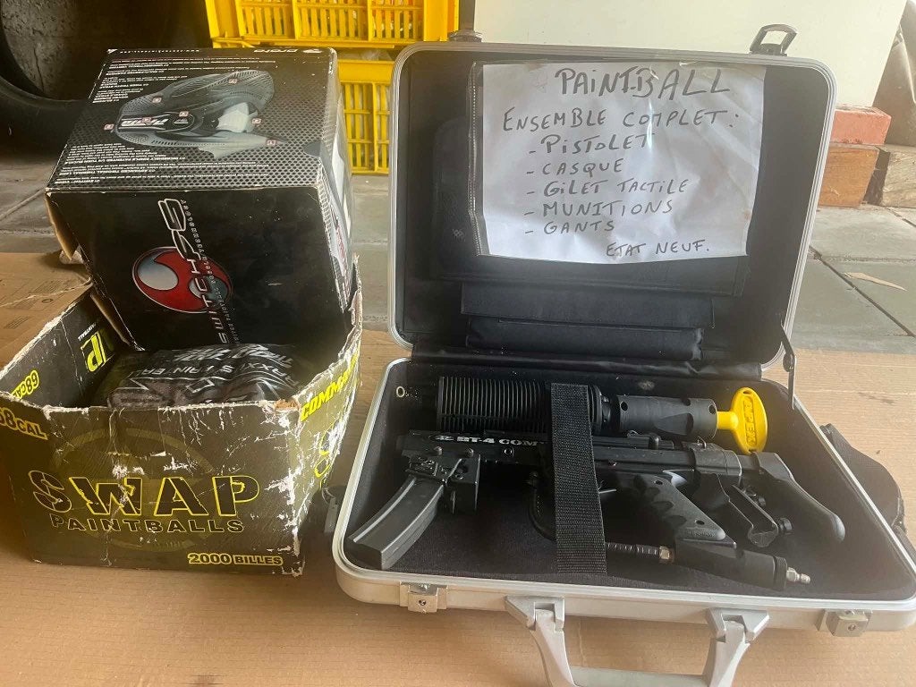 kit paintball, Ophalen, Zo goed als nieuw