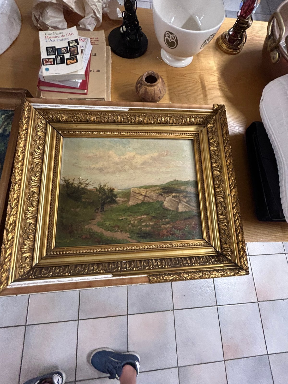 3 peintures diverses, Antiquités & Art, Enlèvement ou Envoi, Peinture à l'huile, Paysage, Toile
