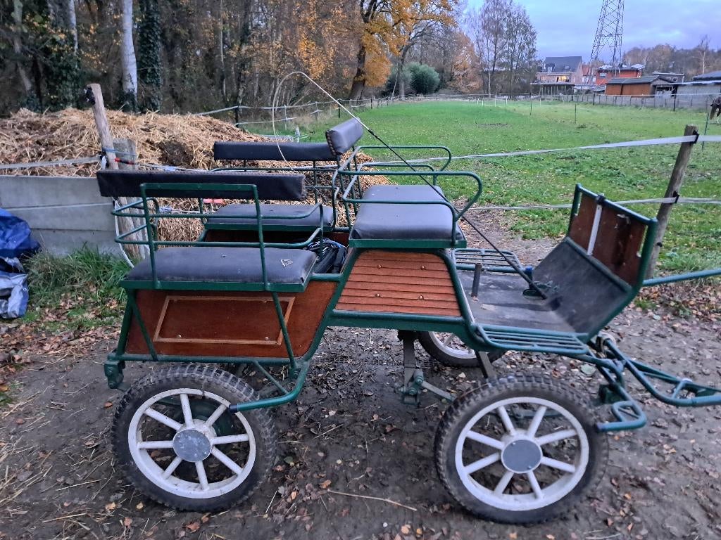 Koets en tuig voor b-pony, Utilisé, Autres types, Poney