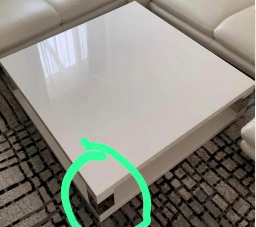 Table basse blanche, Enlèvement, Comme neuf
