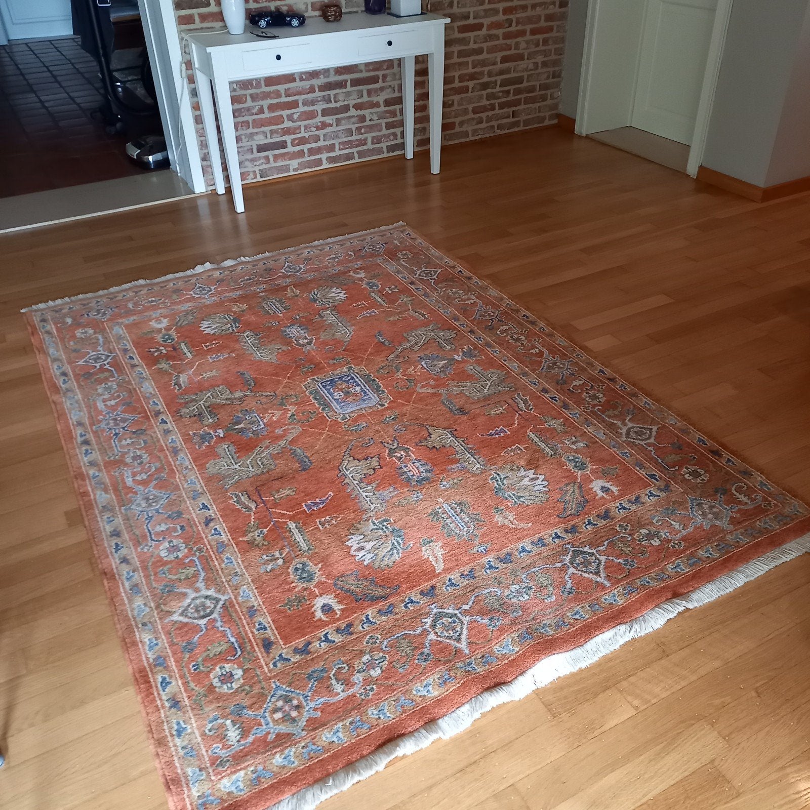 Wollen tapijt., Ophalen, 150 tot 200 cm, Zo goed als nieuw, Type Perzisch