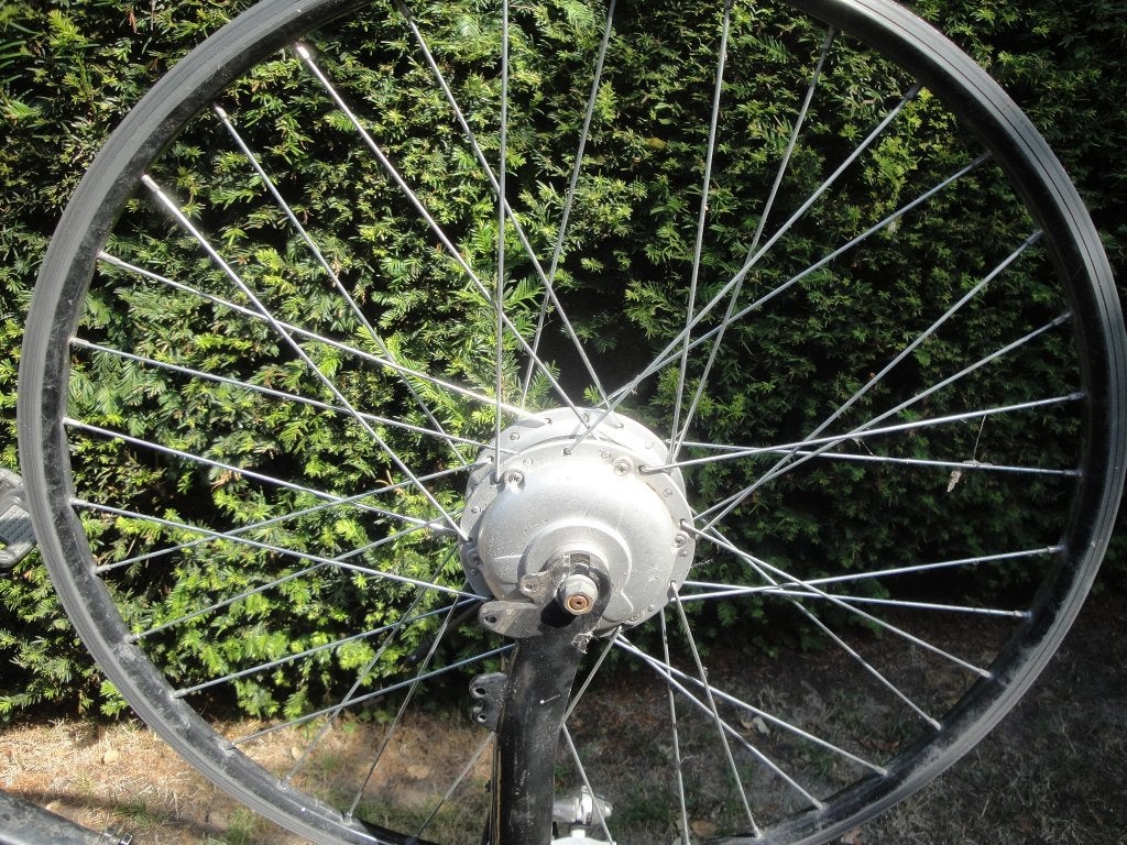 Fietswiel met motor, Fietsen en Brommers, Gebruikt, Motor, Aluminium, Ophalen