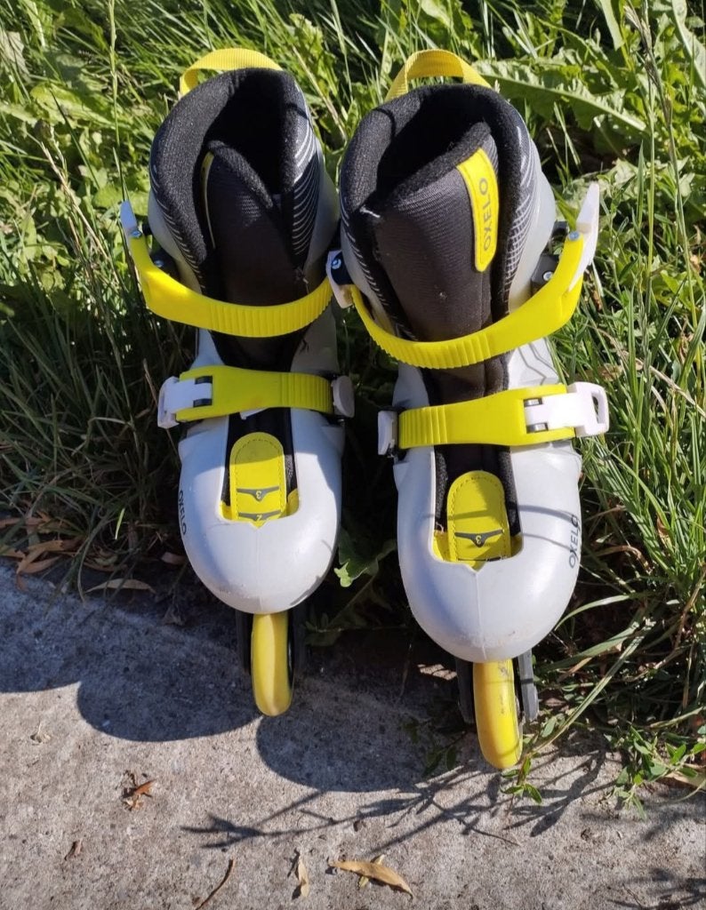 Rolschaatsen Oxelo (Decathlon). Maat 30-32., Ophalen, Gebruikt, Kinderen