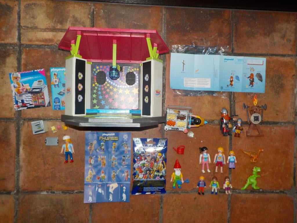 Lot Playmobil poppetjes hotel disco ijskar ridders, Ophalen of Verzenden, Zo goed als nieuw, Complete set