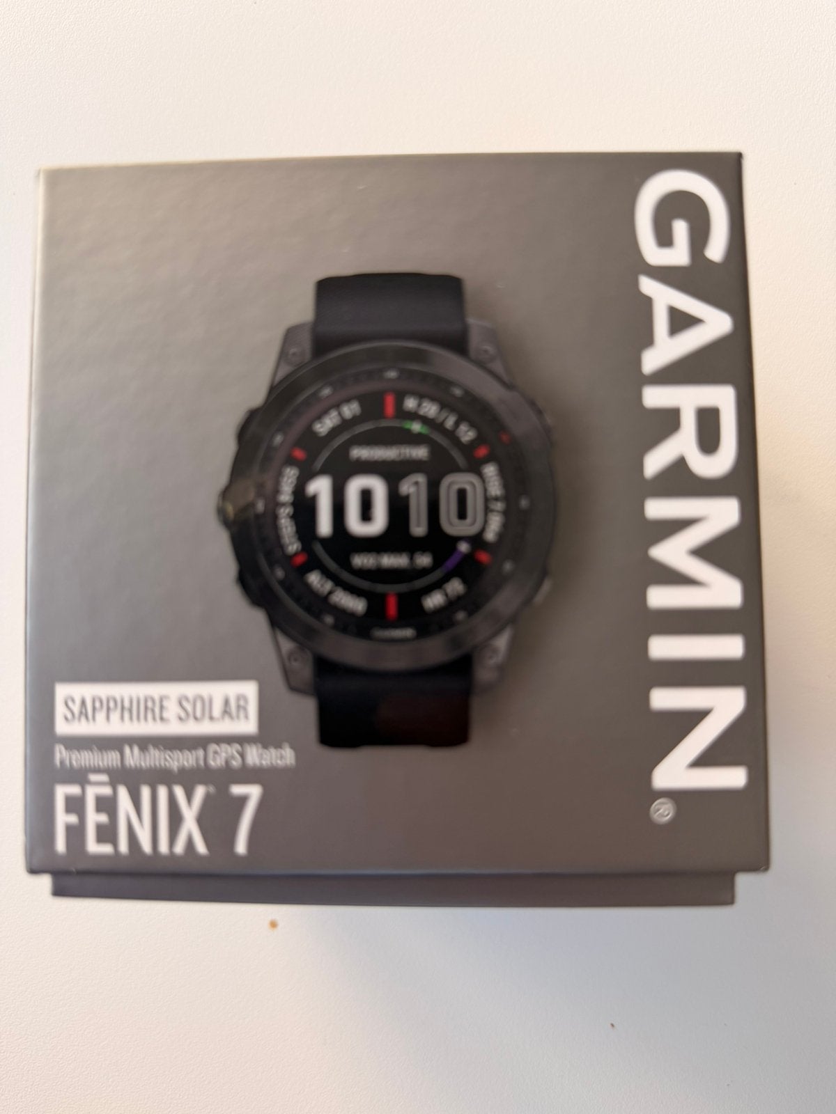 Garmin Fenix 7 Saphir Solar, Enlèvement ou Envoi, GPS, Utilisé, Noir