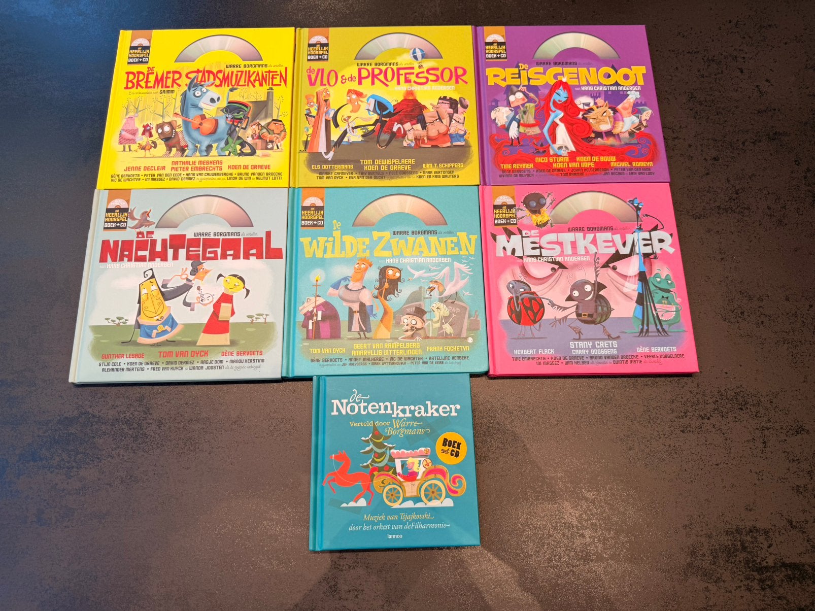 7 luisterboeken / voorleesboeken met cd, Enlèvement, Utilisé