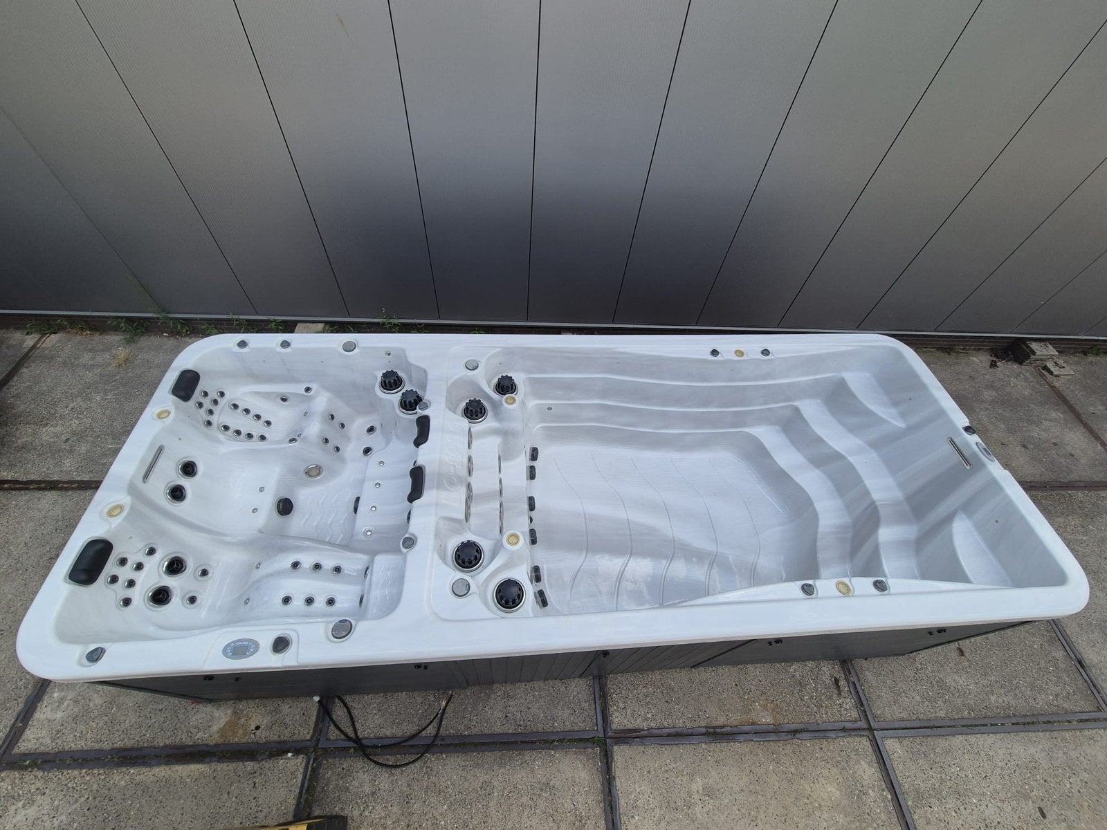 BO Spas zwemspa met dubbele cabine  – €13.250, Enlèvement ou Envoi, Comme neuf, Couverture de piscine