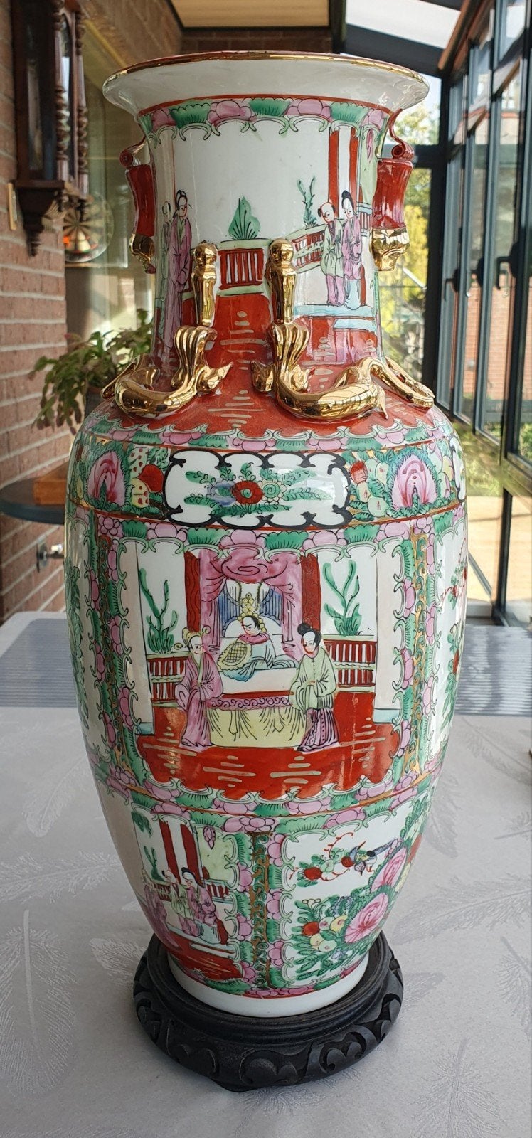 Chinese vaas, Ophalen