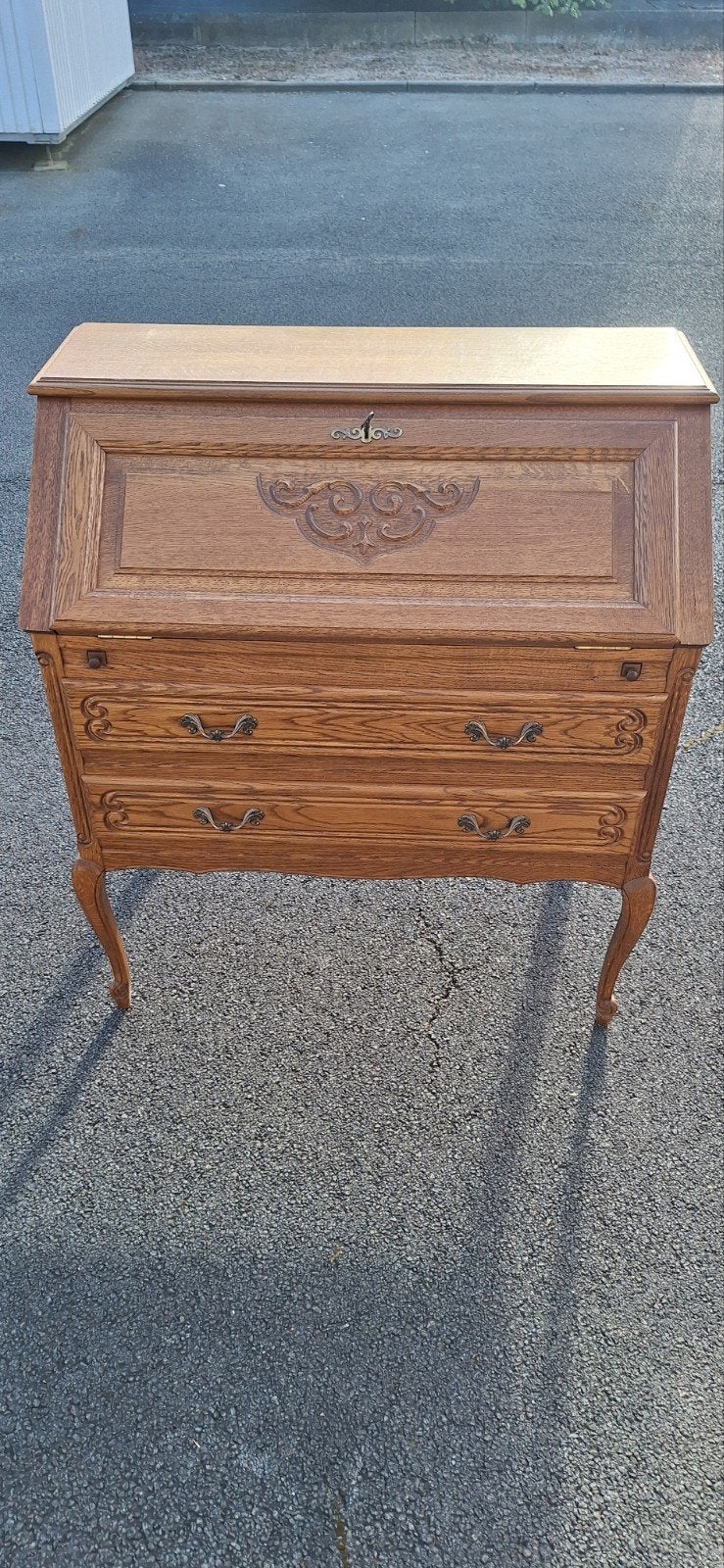 Antieke massieve secretaire, Ophalen