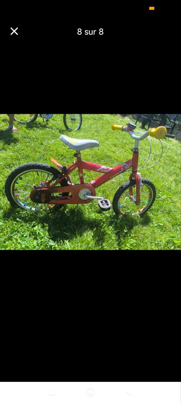 vélo pour enfant, Enlèvement