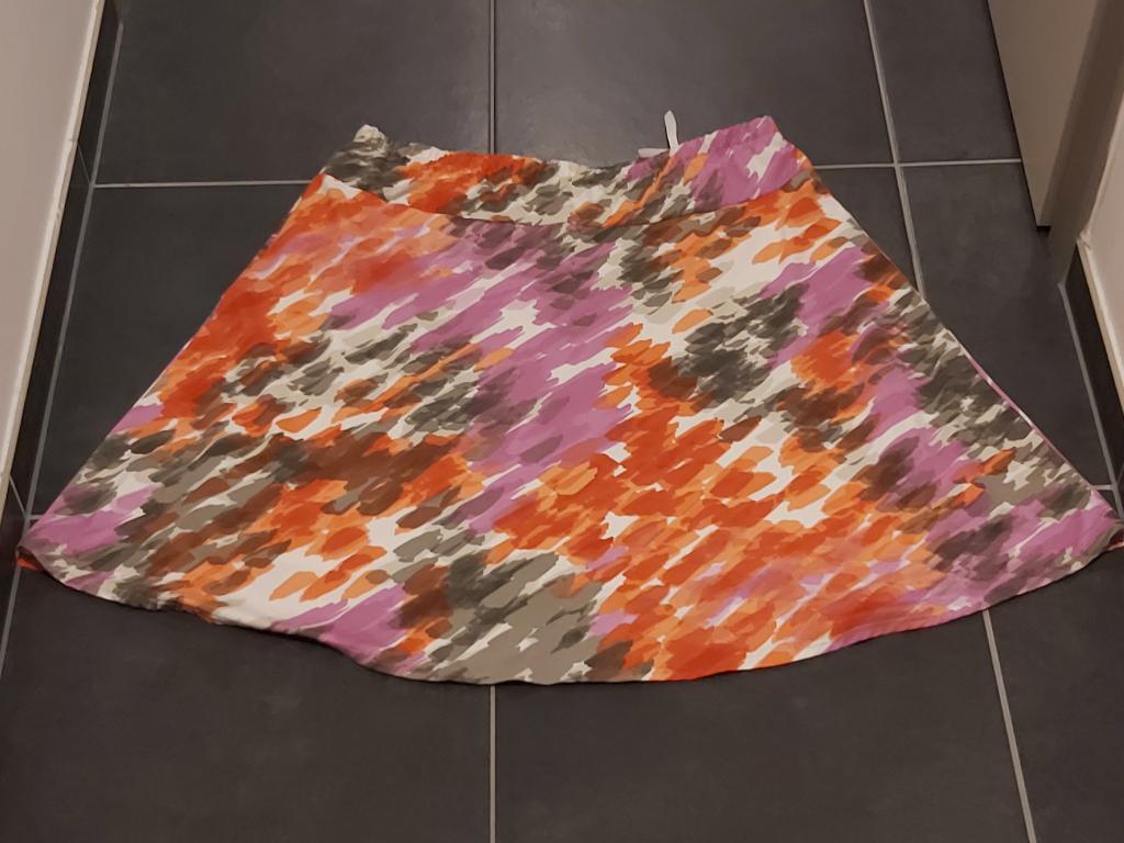 rok mt 52, Gelco, rok, gevoerd, Kleding | Dames, Grote Maten, Ophalen of Verzenden, Zo goed als nieuw, Oranje, Rok