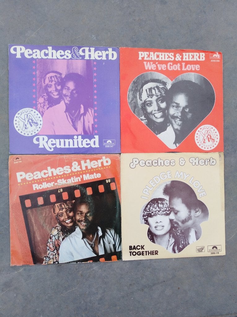 PEACHES & HERB - PAKKET!, Cd's en Dvd's, Vinyl Singles, Zo goed als nieuw, Pop, Fotohoes, 7 inch, Ophalen of Verzenden