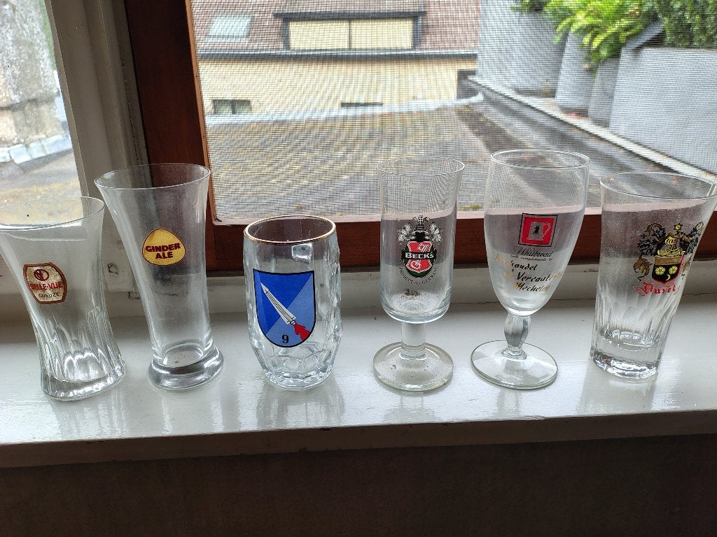 Diverse bierglazen, Ophalen, Gebruikt, Bierglas