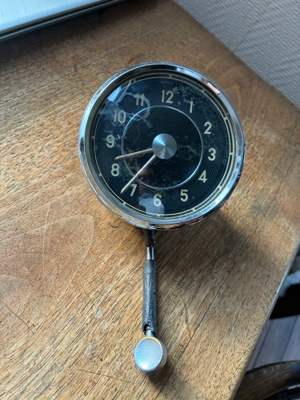 Dashboard klok uit oldtimer Mercedes Benz 1950, Particulier, Te koop