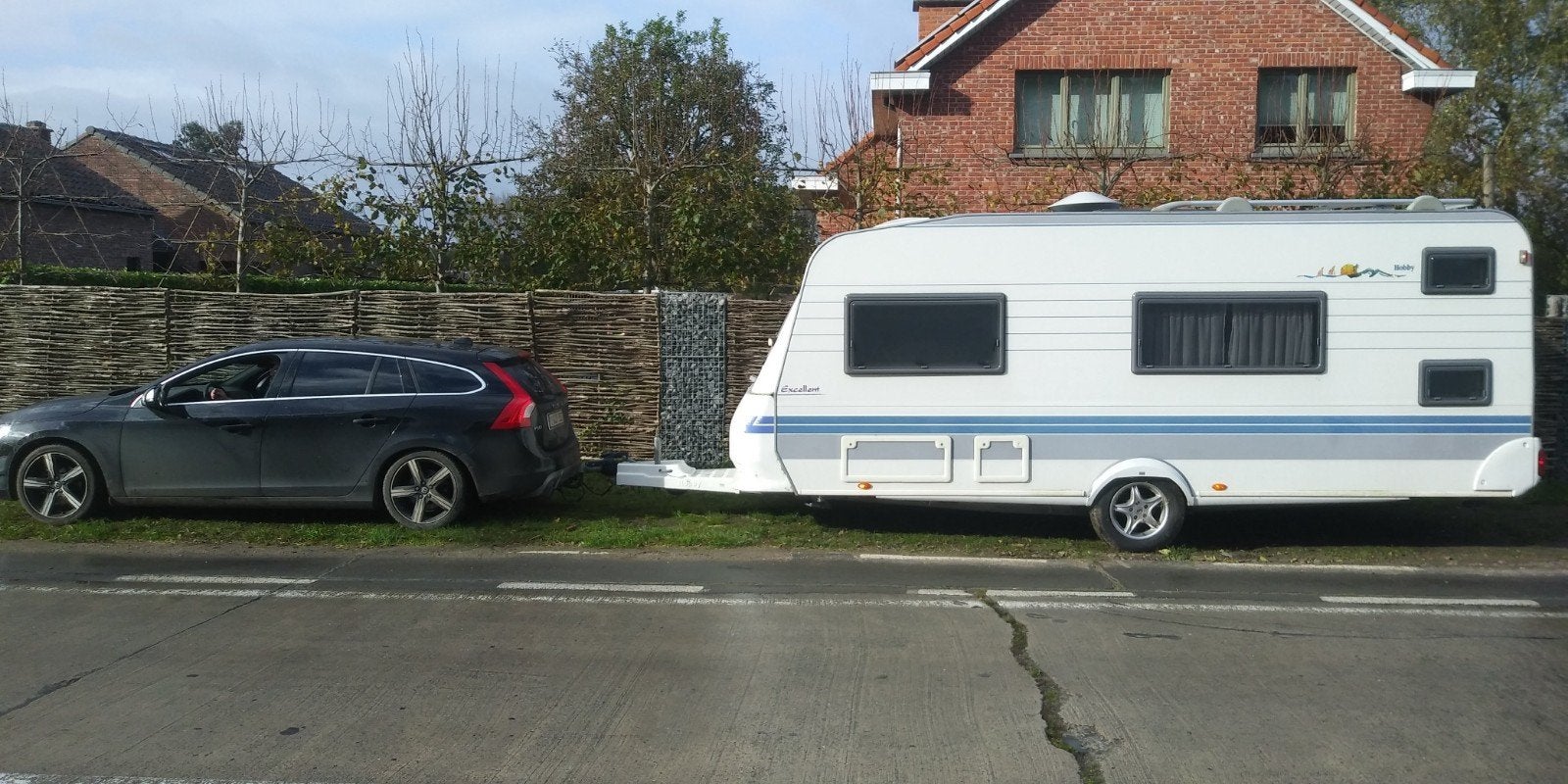 Hobby 500E Caravan - Ruime gezinscaravan - 6 pers, Caravans en Kamperen, 2 aparte bedden, Hobby, Particulier, Schokbreker