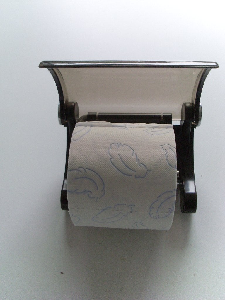 Vintage wc set borstel -wc rol, Toilet-accessoire, Bruin, Overige merken, Ophalen of Verzenden