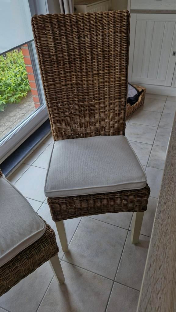 6 Rotan stoelen, Huis en Inrichting, Stoelen, Ophalen