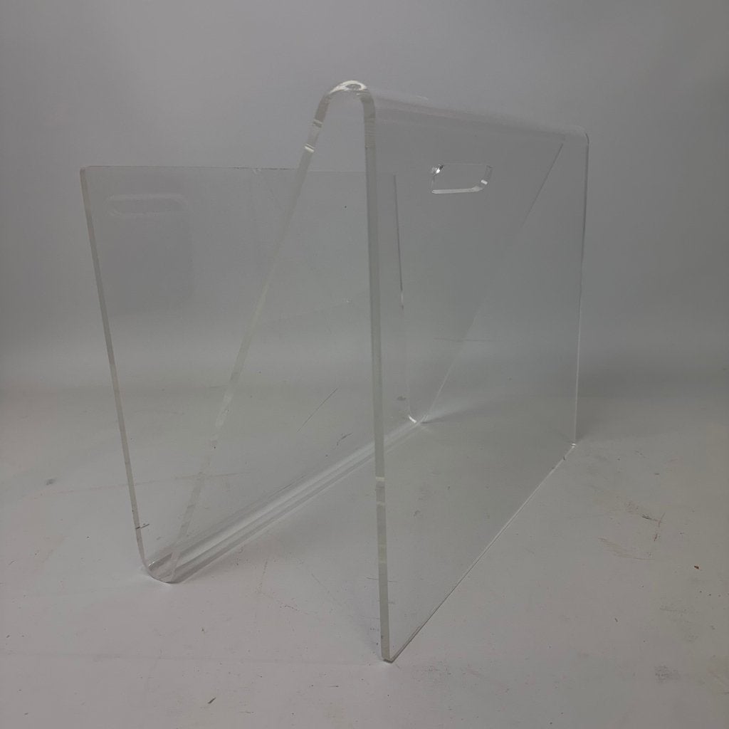 Tijdschriftenrek van acrylglas, Huis en Inrichting, Woonaccessoires | Krantenbakken en Lectuurbakken, Gebruikt, Mid-century modern