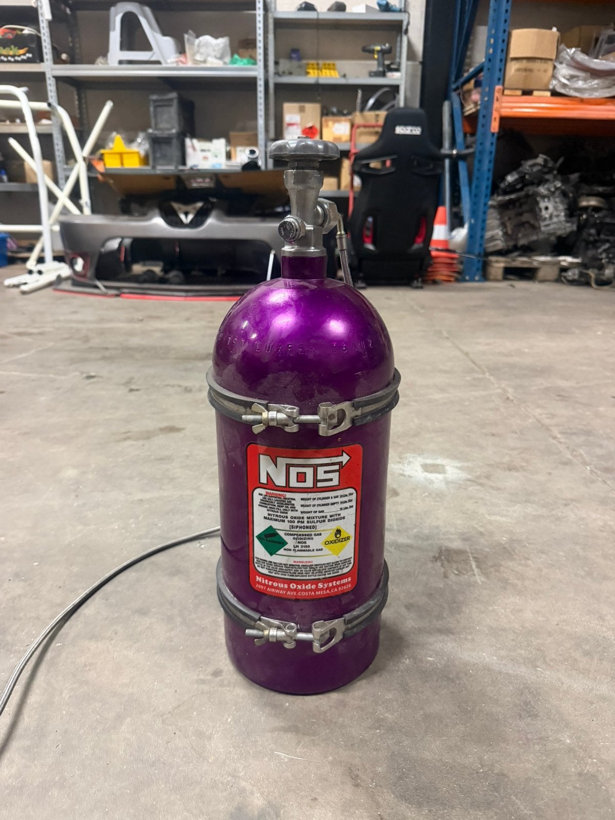 Lege nitrous fles., Ophalen of Verzenden