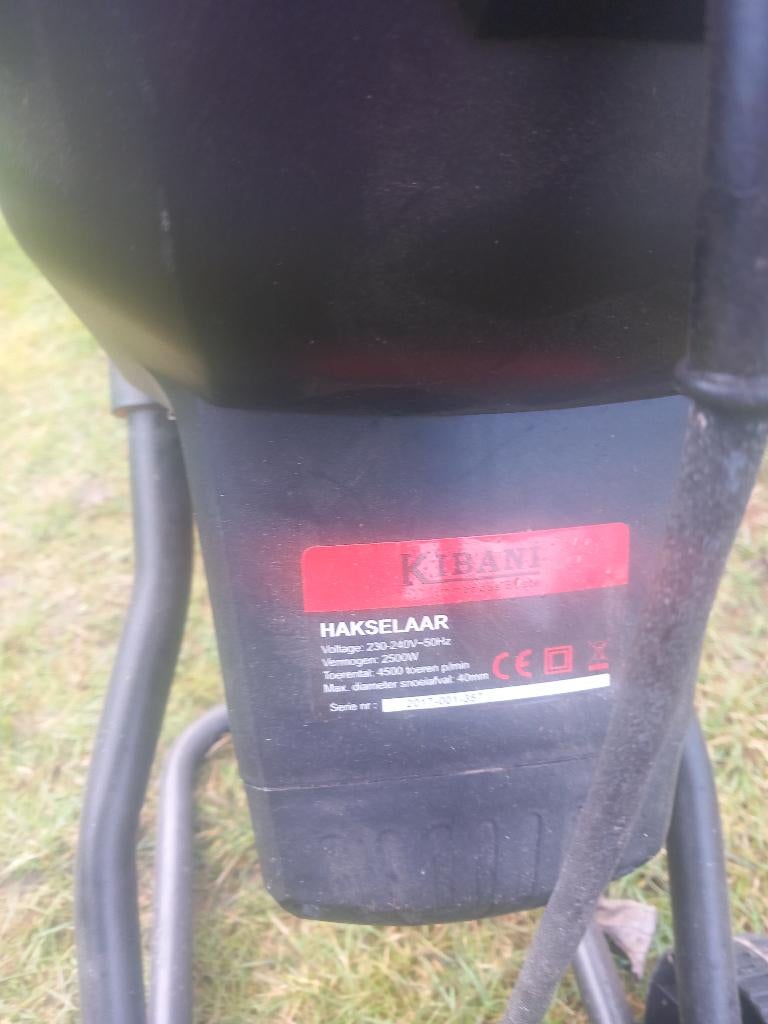 Hakselaar, Tuin en Terras, Ophalen, Zo goed als nieuw, Elektrisch, Kibani