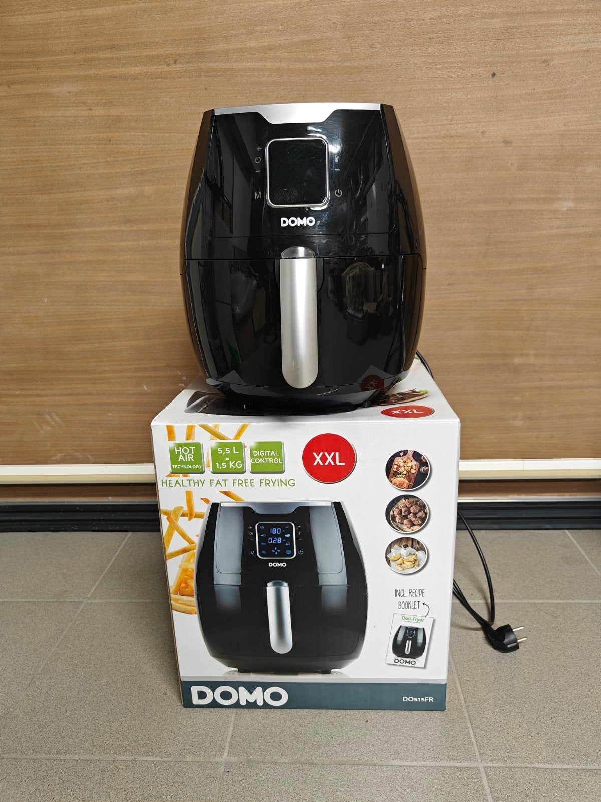 Airfryer Domo XXL, Elektronische apparatuur, Ophalen, Gebruikt, Airfryer, 1500 gram of meer