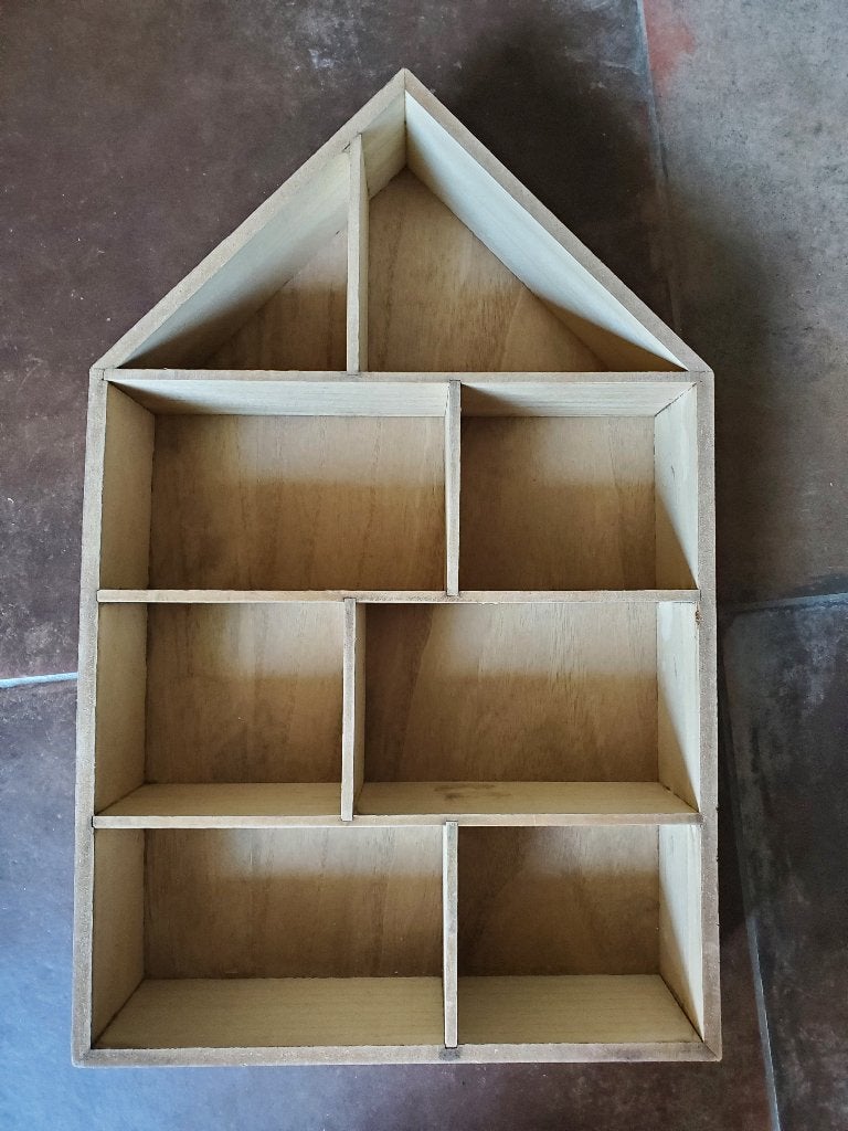 Decoratie houten huisje, Huis en Inrichting, Woonaccessoires | Overige, Ophalen of Verzenden, Gebruikt