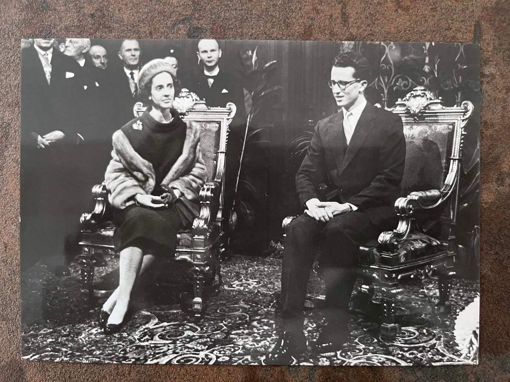 Zeldzame Vintage Postkaart - Koning Boudewijn & Fabiola, Ophalen of Verzenden, Ongelopen