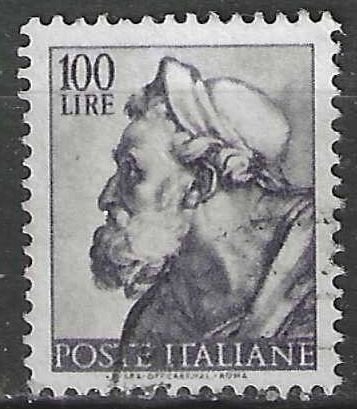 Italie 1961 - Yvert 839 - Werken van Michelangelo (ST), Verzenden, Gestempeld