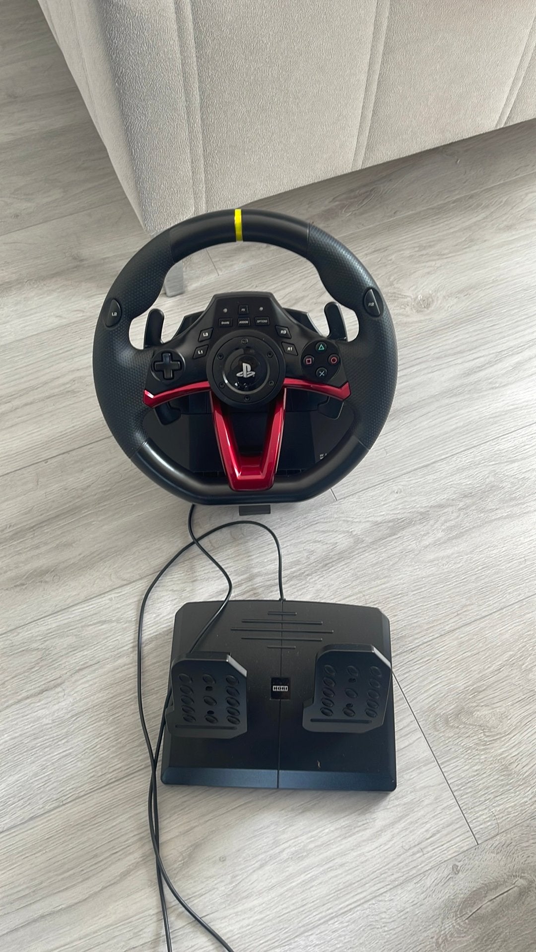 gaming wheel hori racing wheel, Ophalen, Gebruikt, Stuur of Pedalen, PlayStation 4