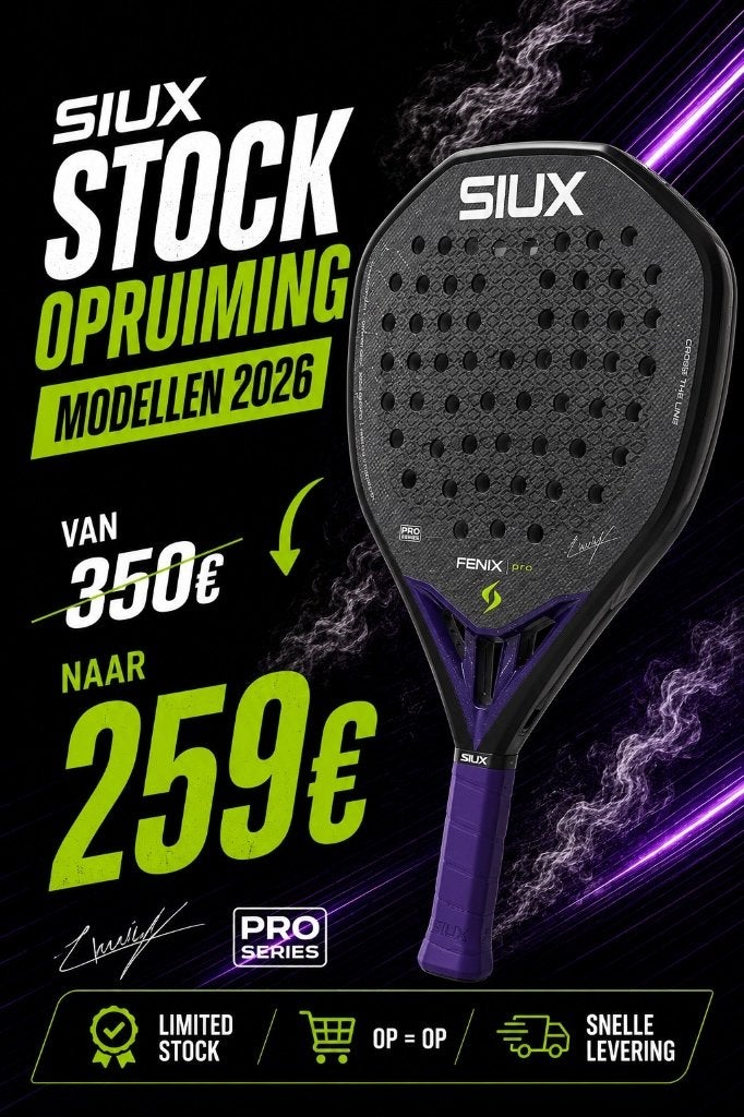 Nieuwe Siux Fenix Black Pro Pro 2026 padel racket, Ophalen of Verzenden, Nieuw, Padelracket