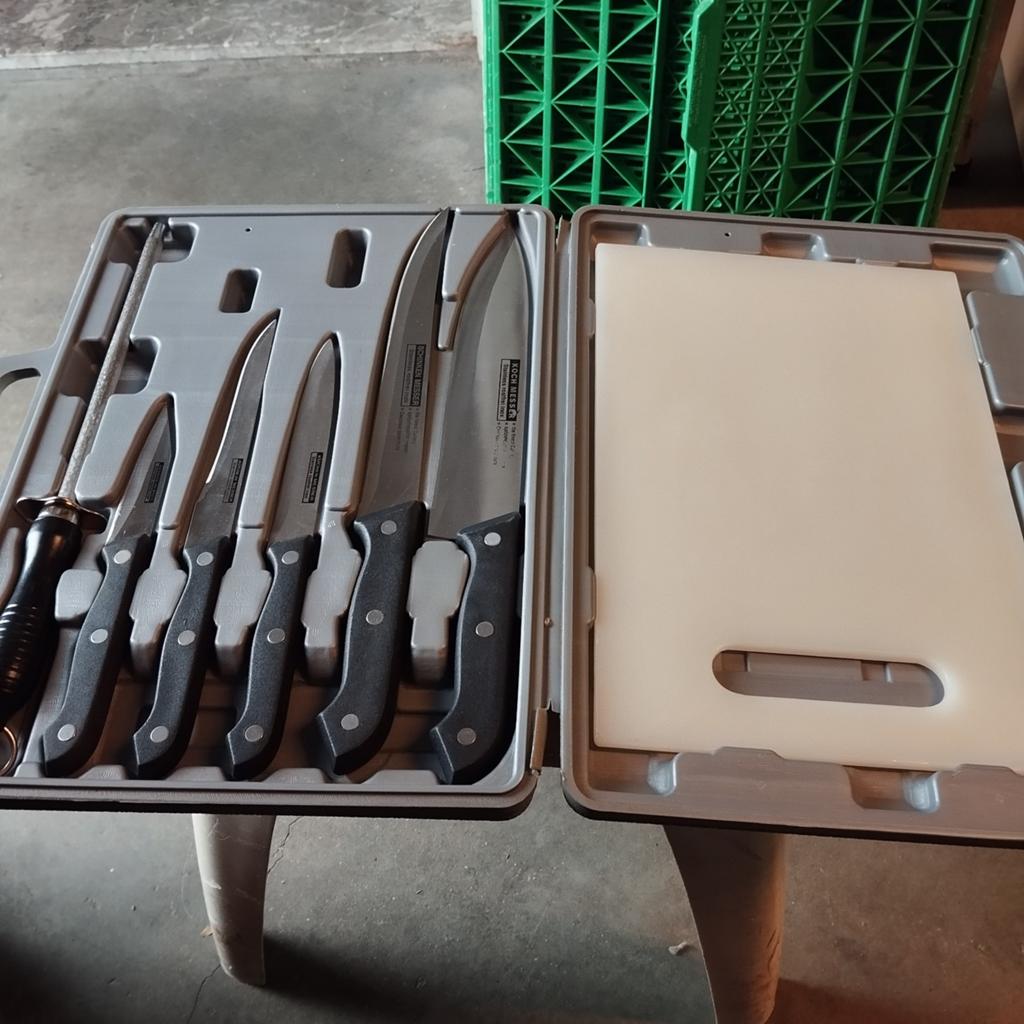 Set de couteaux, Enlèvement ou Envoi, Comme neuf, Inox ou Chrome, Ensemble de couverts