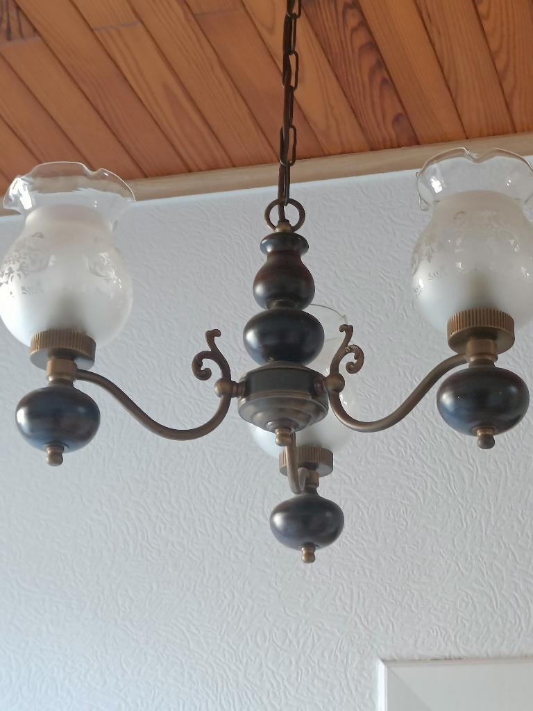 Luster, Huis en Inrichting, Ophalen, Gebruikt, Glas