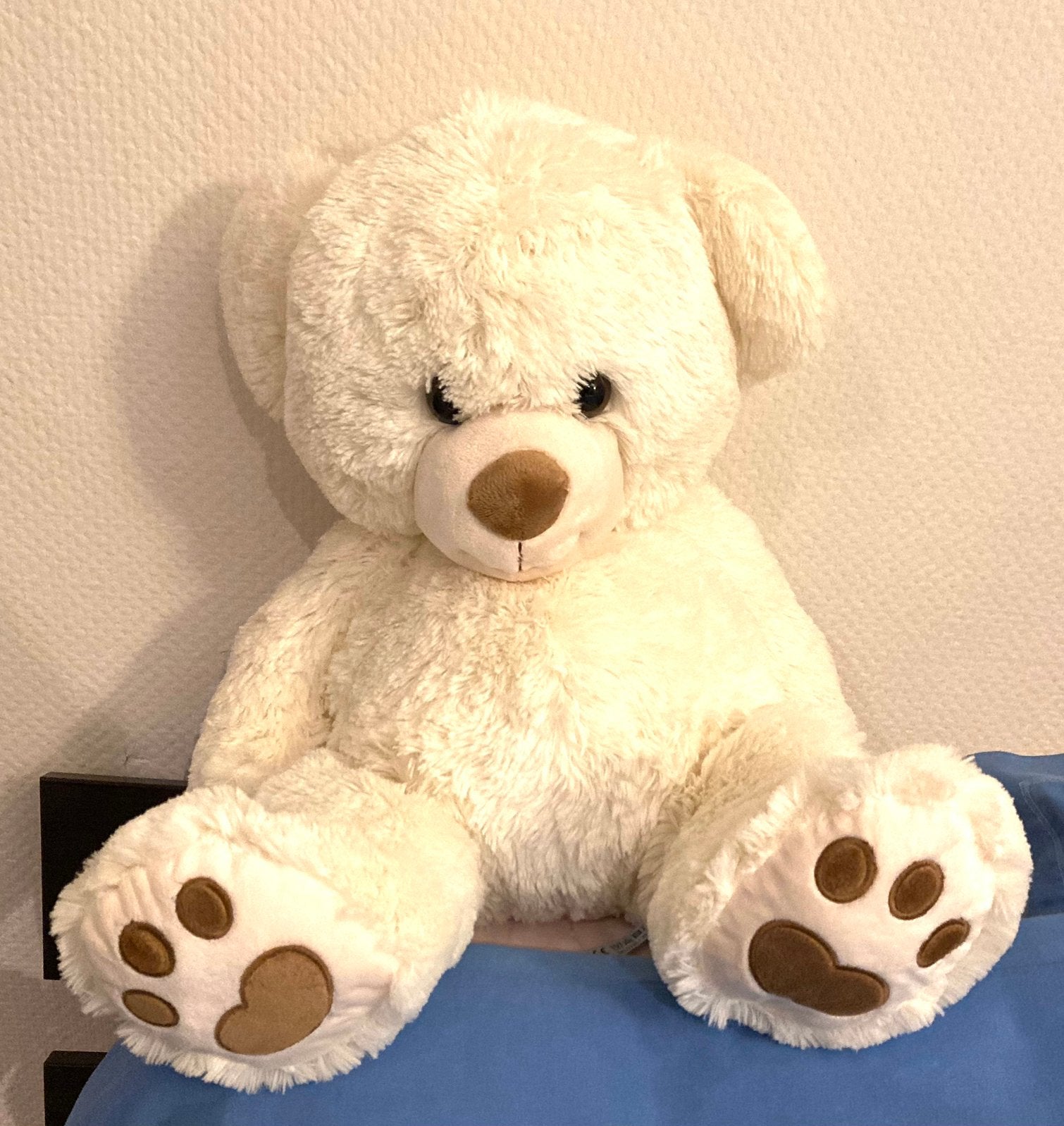 Schattige pluche teddybeer Nicotoy nieuw in microvezel, Ophalen, Beer, Nieuw, Middelgroot (20 tot 80 cm)